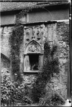 Weinheim Amtsgasse 2 Deutschordenshaus Sakramentsnische aus der Deutschordenskapelle