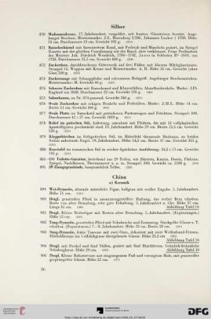 Silber (Nr. 870-891)