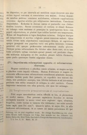 [1] Tergiversatio praepositorum et capitularium