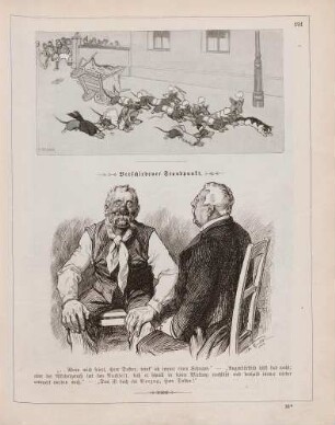 "Verunglückte Reklame" "Verschiedener Standpunkt"