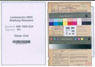 Entnazifizierung Emil Elsner , geb. 30.05.1892 (Arzt)
