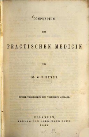 Compendium der practischen Medicin