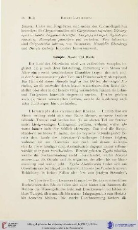 Sümpfe, Moore und Riede