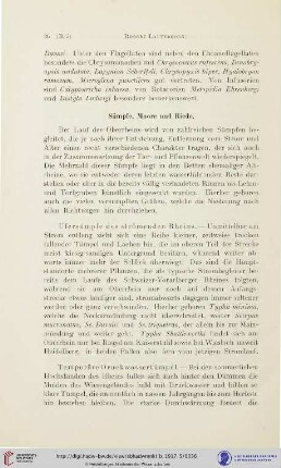 Sümpfe, Moore und Riede