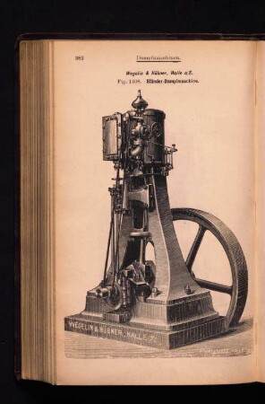 Ständer-Dampfmaschine.