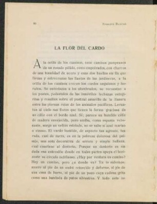 La flor del cardo