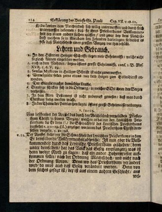 224-235, V. 11 - 19; Lehren und Gebrauch