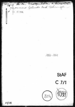 Entwurf einer Verordnung über die Zählung der von den Besatzungsmächten in Anspruch genommenen Gebäude und Wohnungen