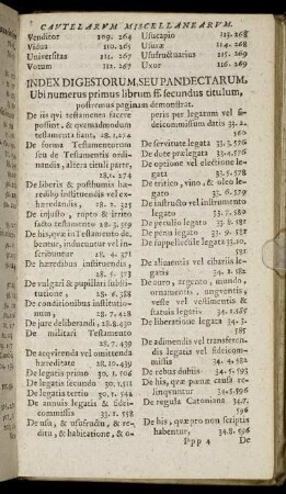 Index Digestorum Seu Pandectarum