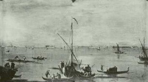 Lagune mit Inseln, Gemälde v. Guardi, Francesco, 18. Jh.