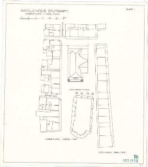 Fischer, Theodor; Stuttgart; Gustav-Siegle-Haus - Lageplan
