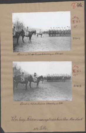 Parade zu S.M. des Kaisers Geburtstag in Lille 1915