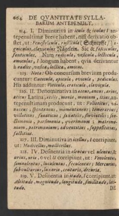 De Quantitate Syllabarum Antepenult.