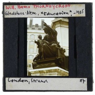 London, Denkmal des William Ewart Gladstone : Figurengruppe "Education"