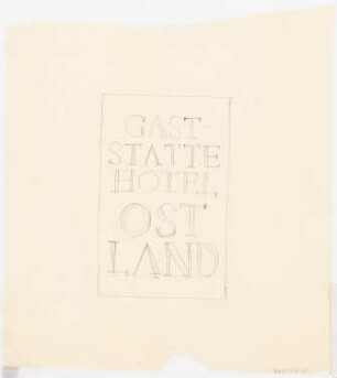 Park Hotel, Posen: Restaurantschild