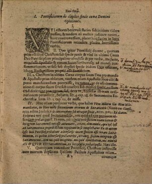 Disputatio ... Contra ... Pontificiorum Abusum, ab Augustana Confessione notatum, I.. Pro Communione Sub Utraque Specie