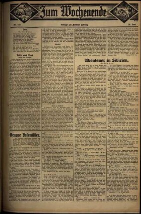 Zweite Ausgabe vom Sonntag, den 29. Juni 1930.