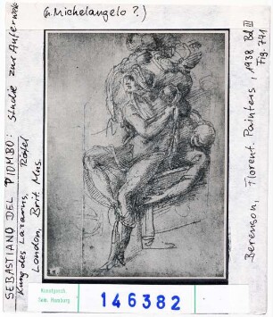Sebastiano del Piombo: Studie zur Auferweckung des Lazarus. London, British Museum