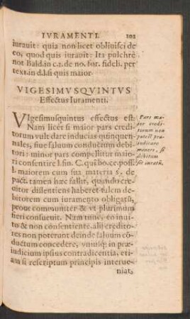 Vigesimus Quintus Effectus Iuramenti.
