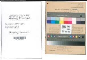 Entnazifizierung Hermann Buening , geb. 09.10.1919 (Autoschlosser)