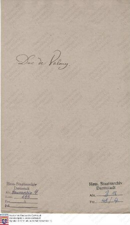 Valmy, [Francois Christophe Kellermann] Duc de, Kommandant der Reservearmee in Mainz