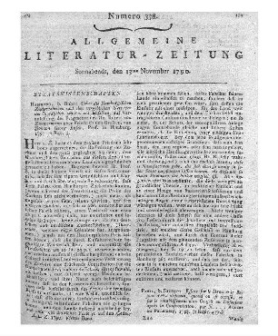 Neues Theater-Journal für Deutschland. H. 1. Leipzig: Schneider 1788