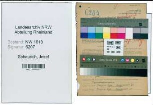 Entnazifizierung Josef Scheurich , geb. 05.12.1903 (Versicherungsagent)