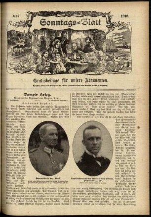 Ausgabe vom Sonntag, den 19. November 1916.
