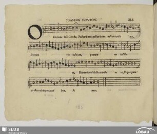 XLI. Mouton, Jean: O Domine Jesu Christe