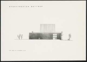 Stadttheater, Bottrop: Ansicht Südwesten