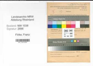 Entnazifizierung Franz Finke , geb. 07.06.1894 (Kellner)