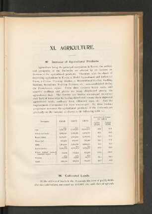 97. Increase of Agricultural Products.