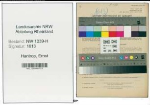 Entnazifizierung Ernst Hantrop , geb. 06.07.1905 (Arbeiter)