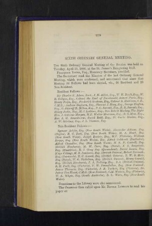 Sixth Ordinary General Meeting: Our West Indian Colonies. By Nevile Lubbock, Esq.