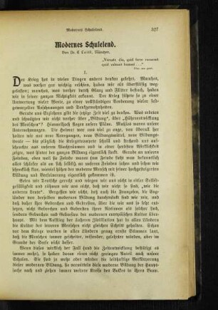 Modernes Schulelend