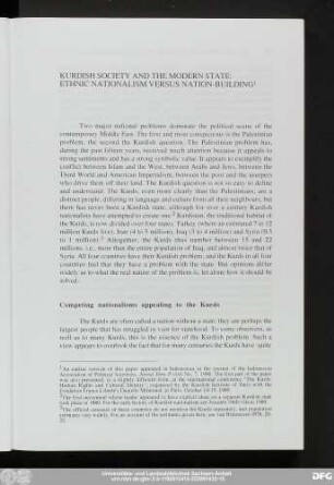 Competing nationalisms appealing to the Kurds