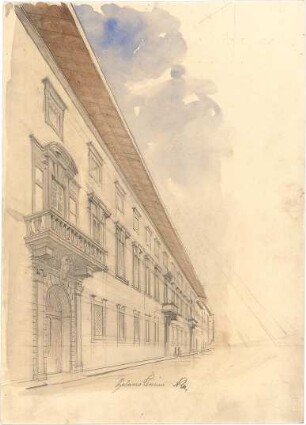 ohne Verfasserangabe; Palazzo Corsini - Perspektive