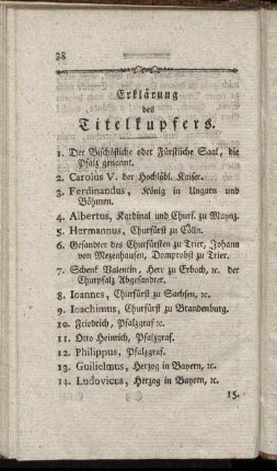 Erklärung des Titelkupfers.