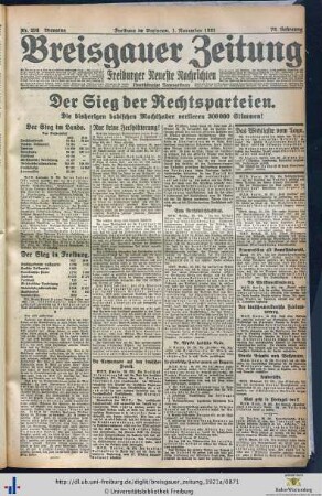 Nr. 296-325 (November 1921)