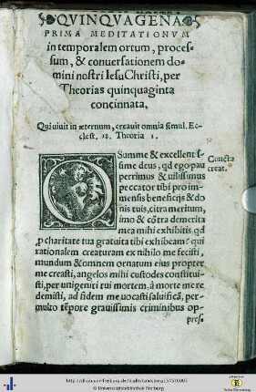 Quinquagena prima prima mediationum