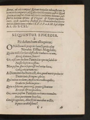 Sequuntur Epicedia.