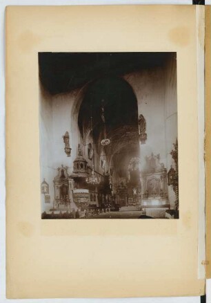 Kirche, Danzig: Innenansicht (aus: Skizzen- und Fotoalbum 20)