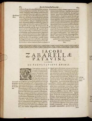 Liber De Facultatibus Animæ.