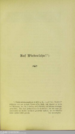 Auf Wiedersehn!