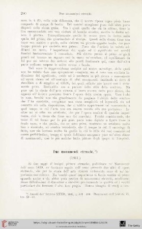 Due monumenti etruschi