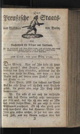 9tes Stück, den 3ten März 1798