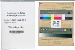Entnazifizierung Karl Winnenburg , geb. 27.08.1909 (Konstrukteur)