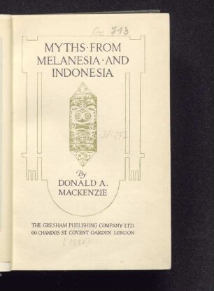 Myths from Melanesia and Indonesia