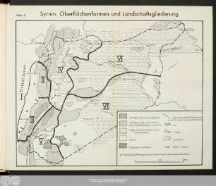Syrien: Oberflächenformen und Landschaftsgliederung