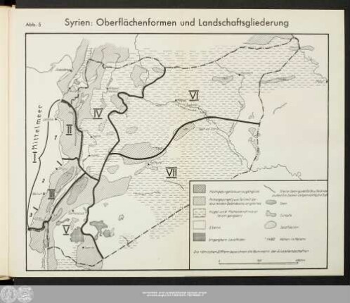 Syrien: Oberflächenformen und Landschaftsgliederung
